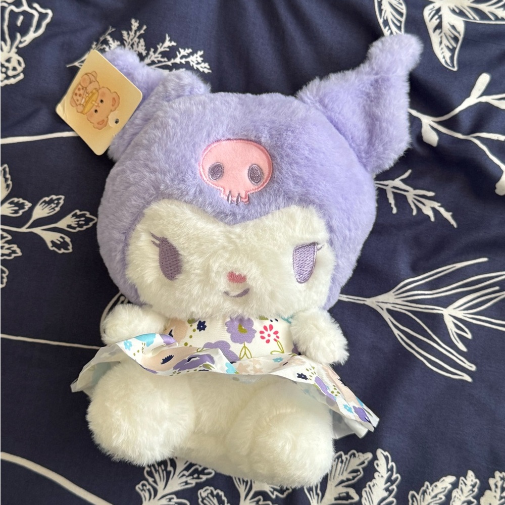 Kuromi Cute Purple and White Plush Toy 8”
